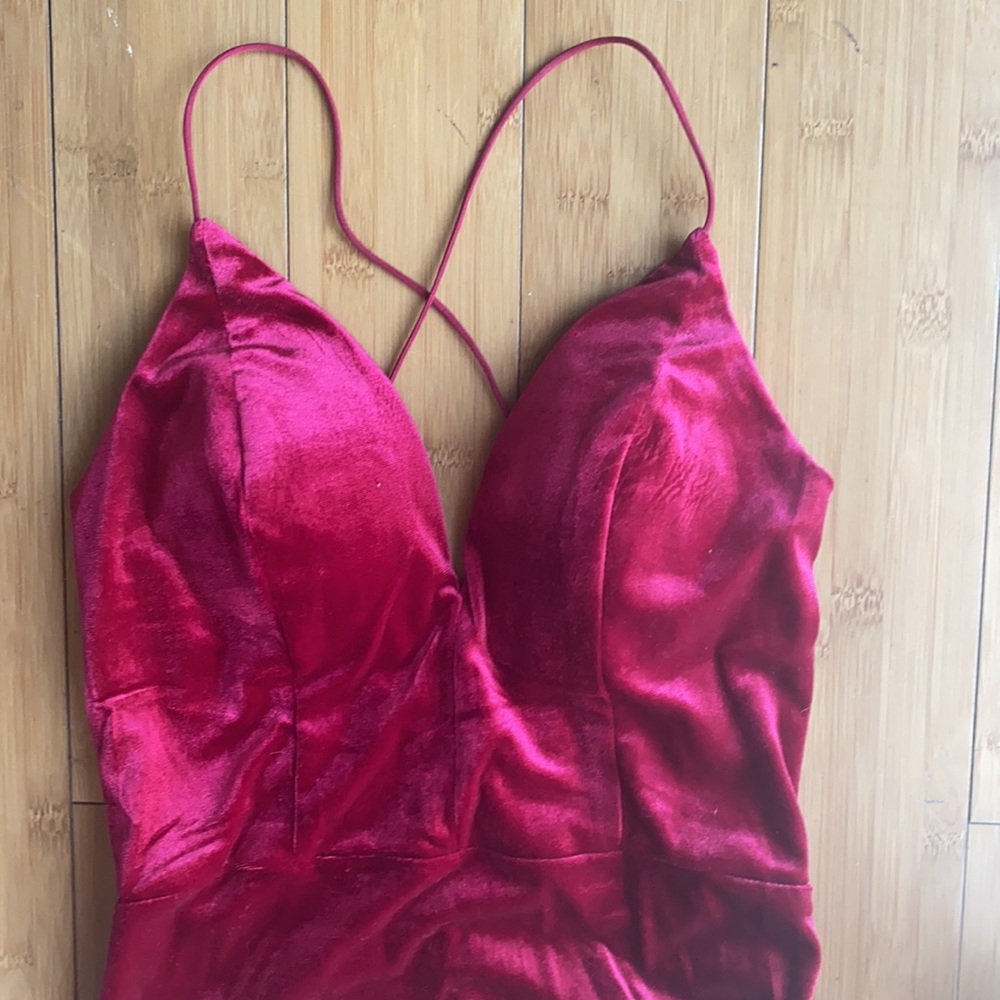 WINDSOR Red Velvet dress